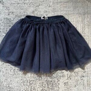🧡3/15 H&M Navy Tulle/Tutu Skirt US 5T-6